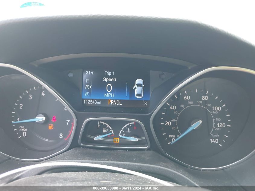 2016 Ford Focus Se VIN: 1FADP3F21GL267332 Lot: 39633908