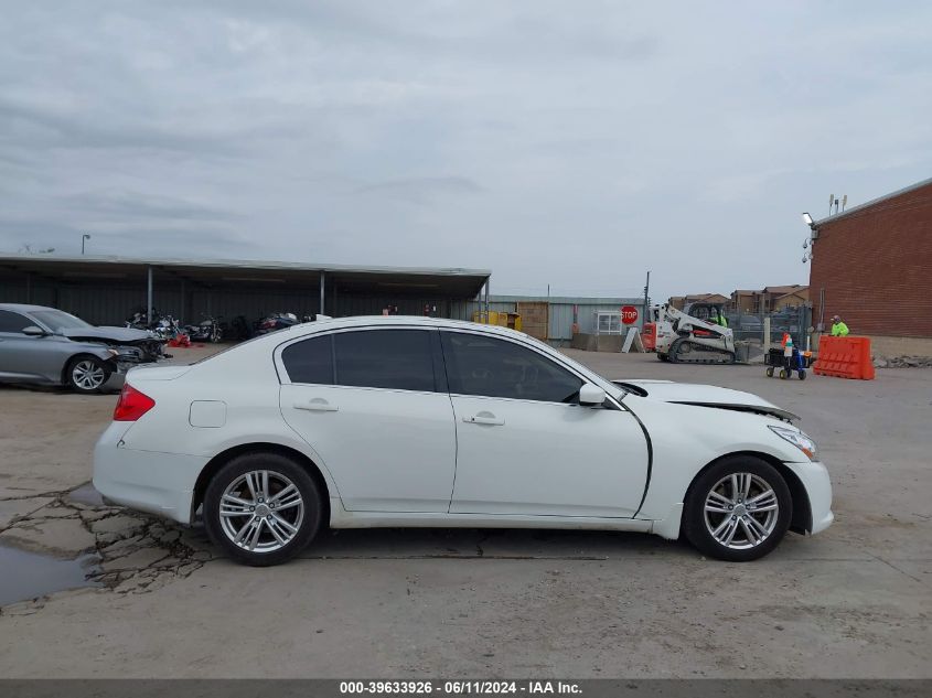 2013 Infiniti G37X VIN: JN1CV6AR9DM355295 Lot: 39633926