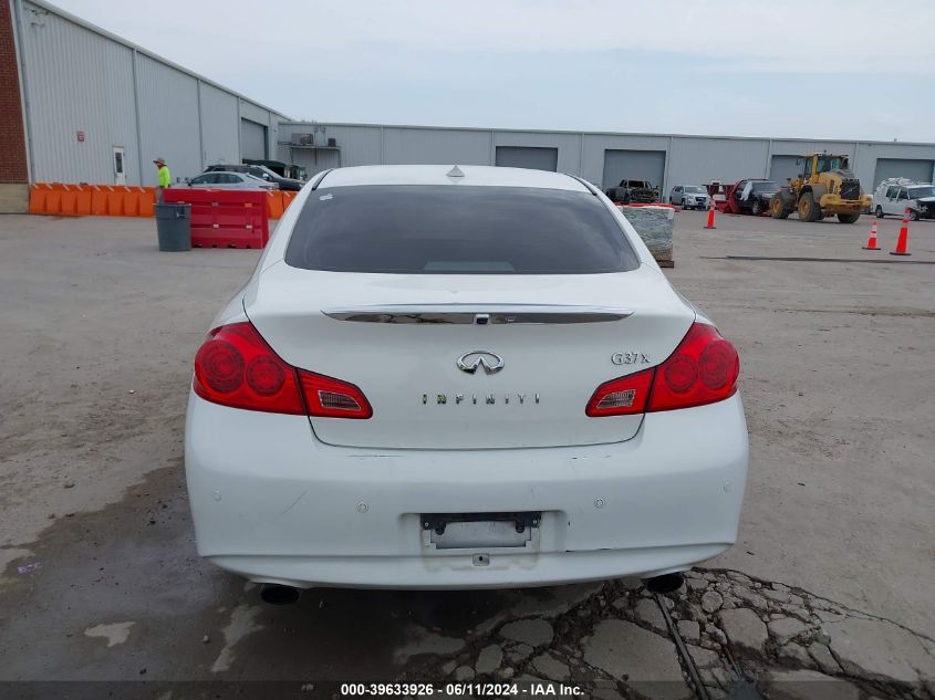 2013 Infiniti G37X VIN: JN1CV6AR9DM355295 Lot: 39633926