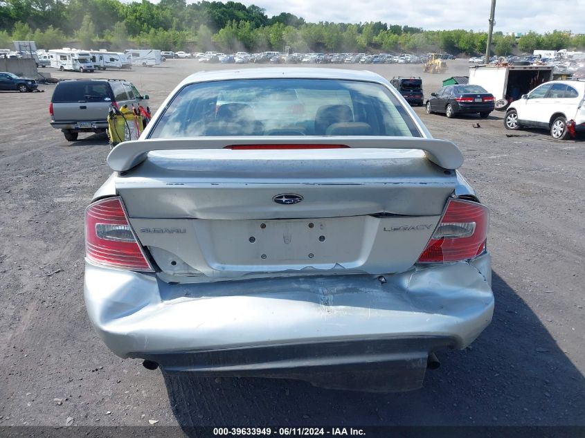 2006 Subaru Legacy 2.5I/2.5I Limited VIN: 4S3BL626667204242 Lot: 39633949