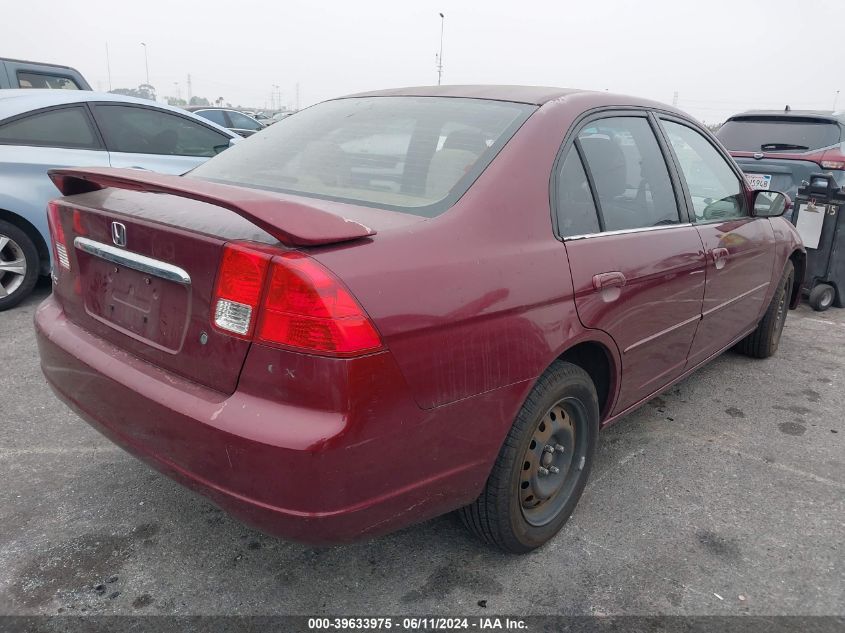 2003 Honda Civic Ex VIN: 2HGES26703H523410 Lot: 39633975