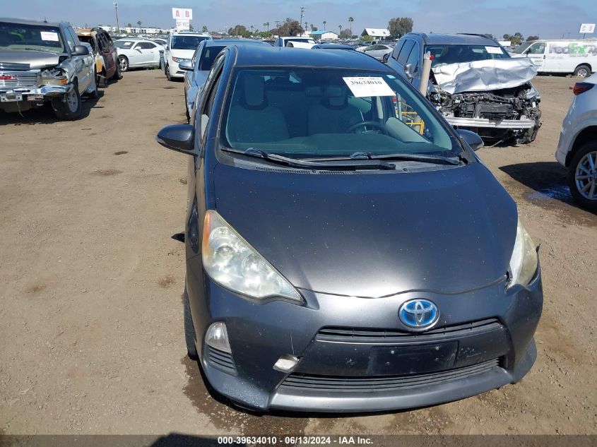 2012 Toyota Prius C One VIN: JTDKDTB38C1510875 Lot: 39634010