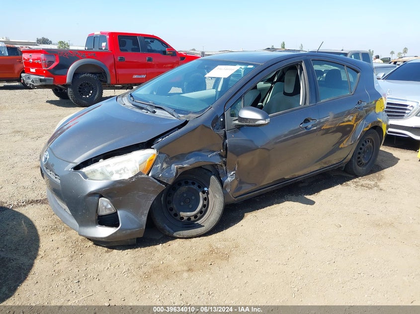 2012 Toyota Prius C One VIN: JTDKDTB38C1510875 Lot: 39634010