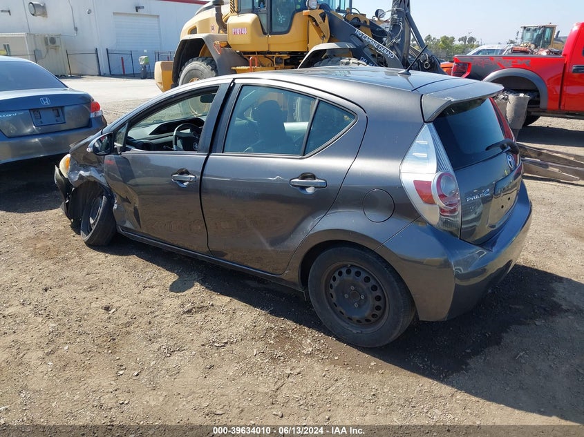 2012 Toyota Prius C One VIN: JTDKDTB38C1510875 Lot: 39634010