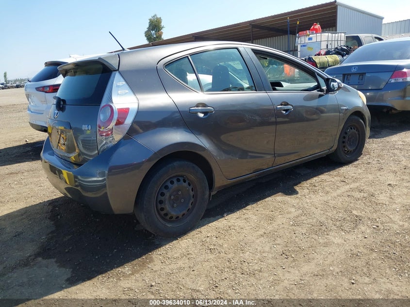 2012 Toyota Prius C One VIN: JTDKDTB38C1510875 Lot: 39634010