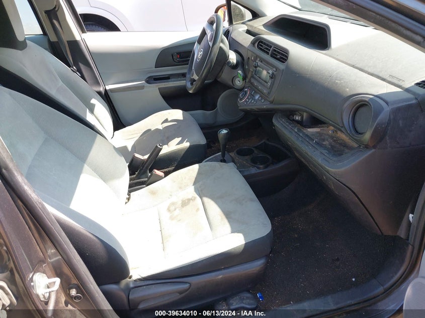 2012 Toyota Prius C One VIN: JTDKDTB38C1510875 Lot: 39634010