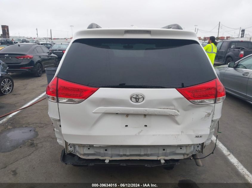 2013 Toyota Sienna Xle V6 8 Passenger VIN: 5TDYK3DCSCS382785 Lot: 39634015