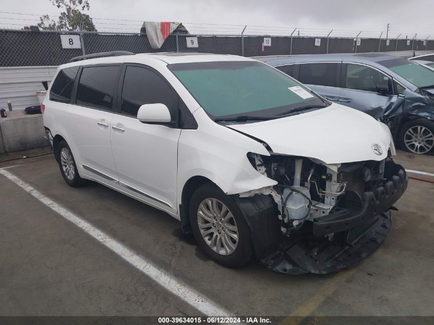 2013 Toyota Sienna Xle V6 8 Passenger VIN: 5TDYK3DCSCS382785 Lot: 39634015