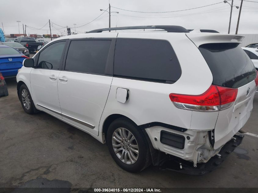 2013 Toyota Sienna Xle V6 8 Passenger VIN: 5TDYK3DCSCS382785 Lot: 39634015