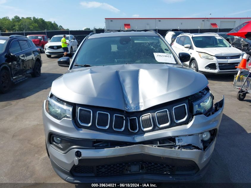 2022 Jeep Compass Latitude Fwd VIN: 3C4NJCBB5NT137206 Lot: 39634021