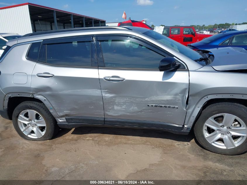 2022 Jeep Compass Latitude Fwd VIN: 3C4NJCBB5NT137206 Lot: 39634021