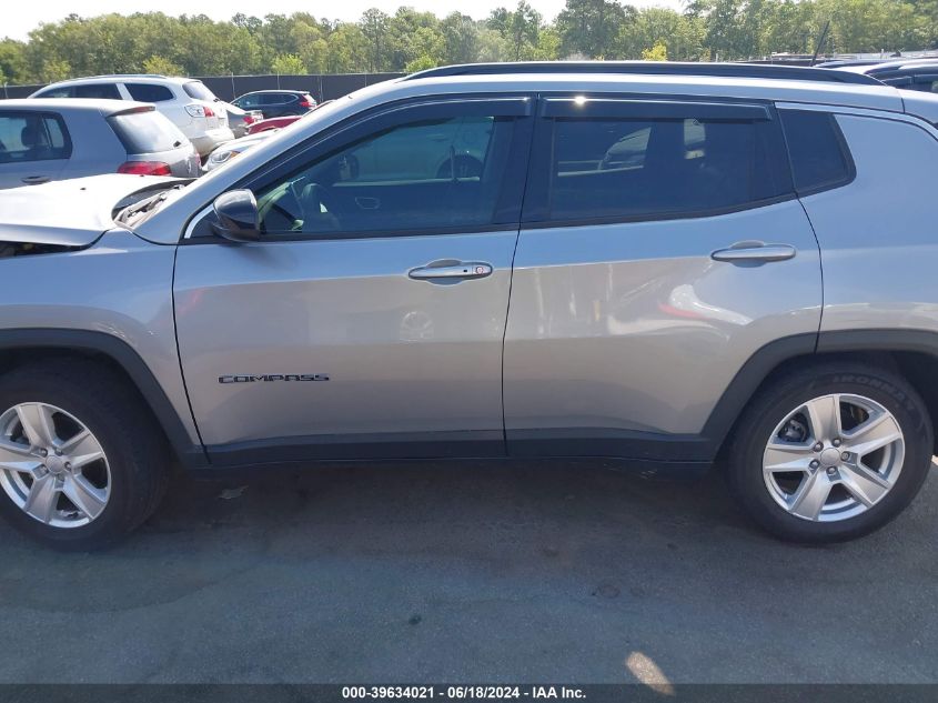 2022 Jeep Compass Latitude Fwd VIN: 3C4NJCBB5NT137206 Lot: 39634021