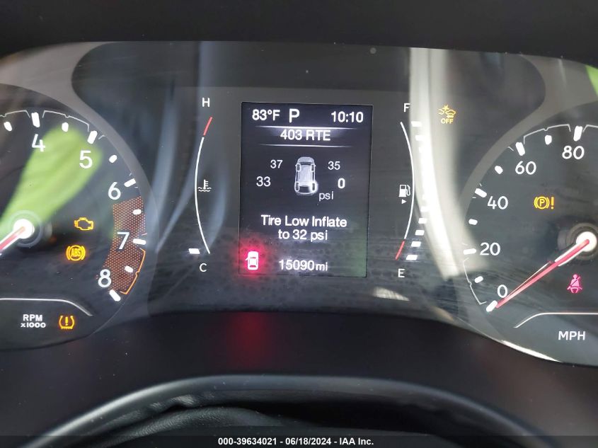 2022 Jeep Compass Latitude Fwd VIN: 3C4NJCBB5NT137206 Lot: 39634021