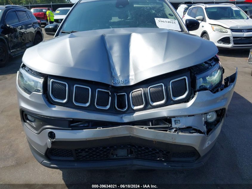 2022 Jeep Compass Latitude Fwd VIN: 3C4NJCBB5NT137206 Lot: 39634021