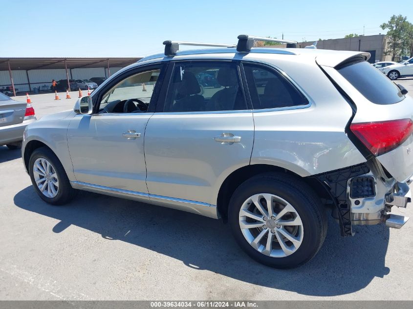 2017 Audi Q5 2.0T Premium VIN: WA1C2AFP4HA022925 Lot: 39634034