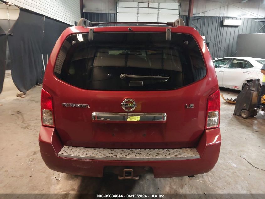 2008 Nissan Pathfinder Le VIN: 5N1AR18B08C650698 Lot: 39634044