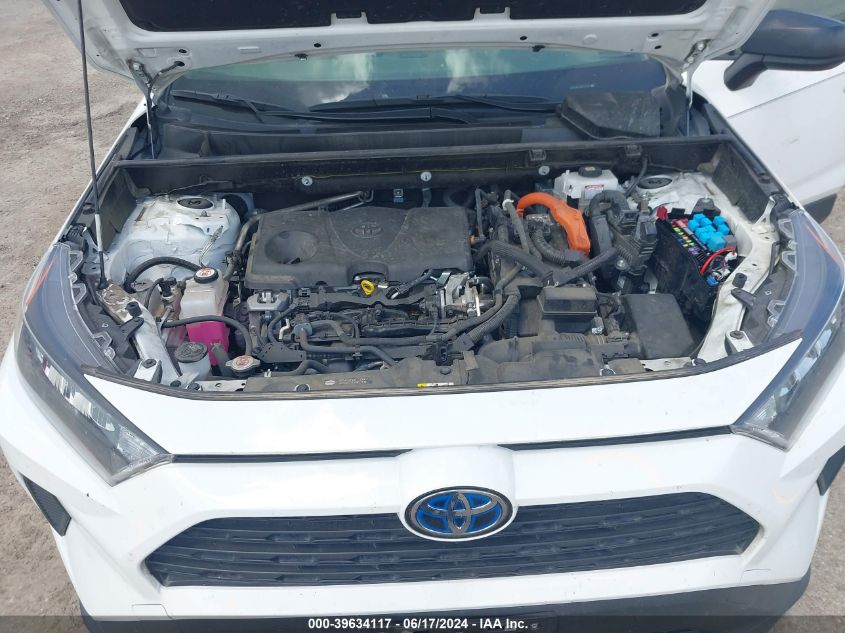 2021 Toyota Rav4 Hybrid Le VIN: JTMLWRFV3MD130100 Lot: 39634117