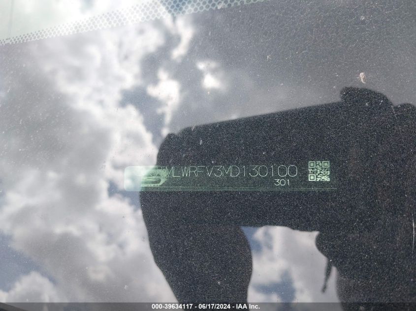 2021 Toyota Rav4 Hybrid Le VIN: JTMLWRFV3MD130100 Lot: 39634117