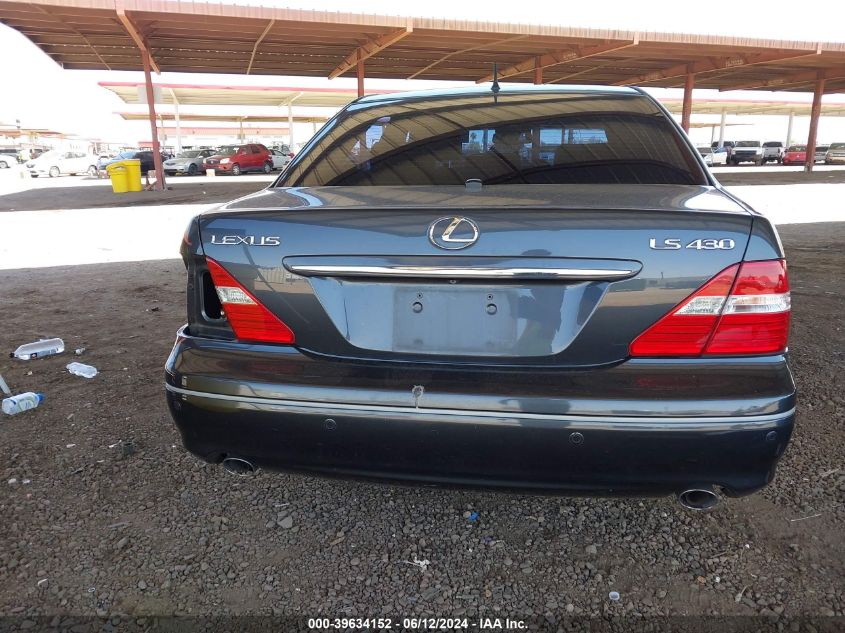 2005 Lexus Ls 430 VIN: JTHBN36F955022272 Lot: 39634152