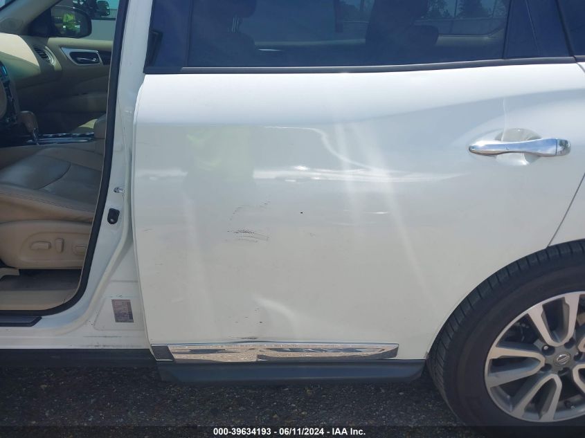 2015 Nissan Pathfinder Sl VIN: 5N1AR2MN3FC652206 Lot: 39634193