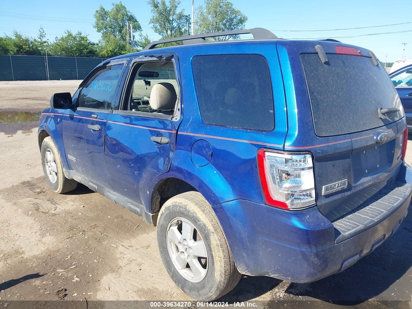 2008 Ford Escape Xlt VIN: 1FMCU93158KA26311 Lot: 39634270