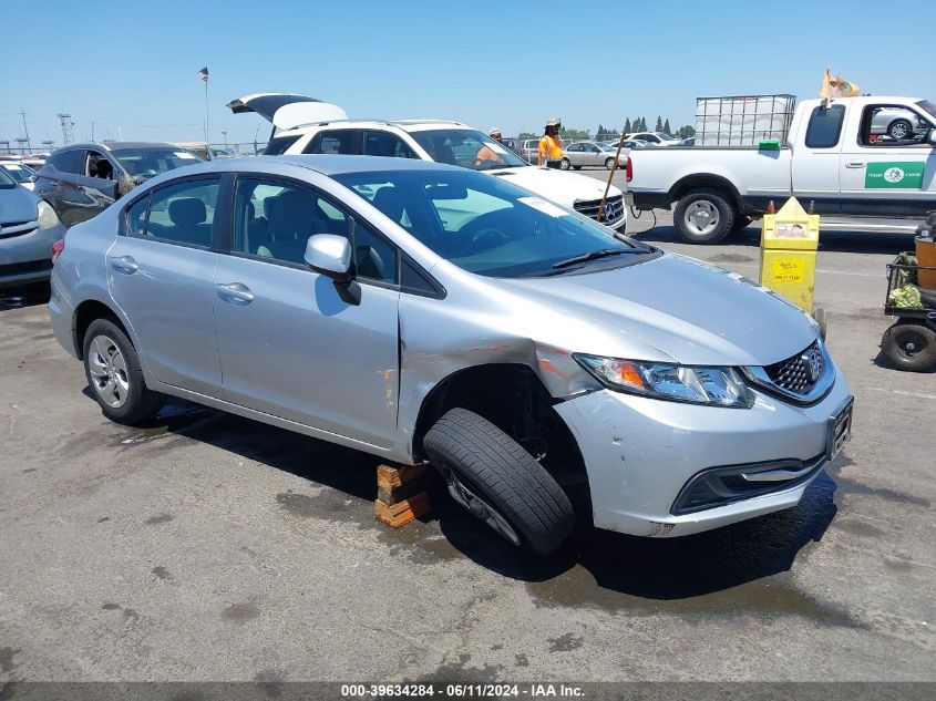 2013 Honda Civic Lx VIN: 19XFB2F54DE264368 Lot: 39634284