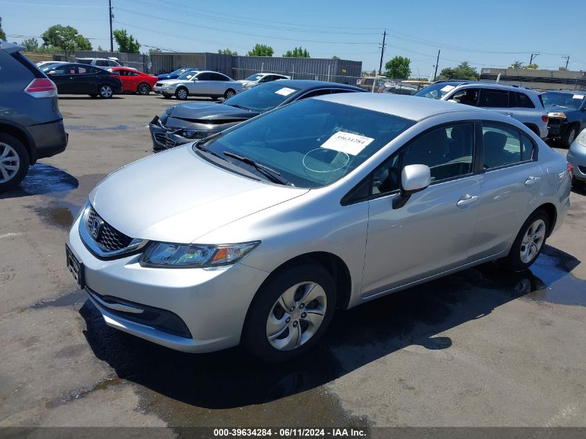 2013 Honda Civic Lx VIN: 19XFB2F54DE264368 Lot: 39634284