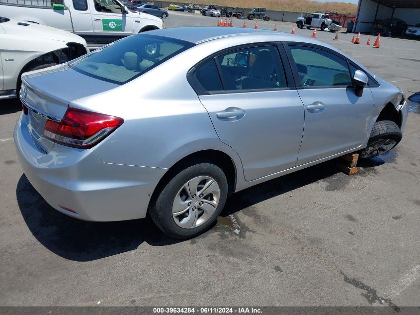 2013 Honda Civic Lx VIN: 19XFB2F54DE264368 Lot: 39634284