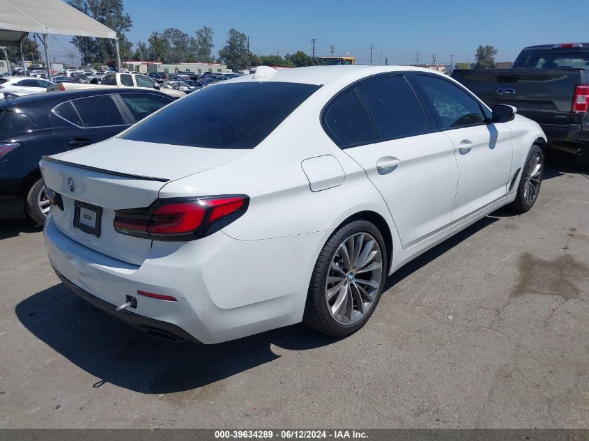 2022 BMW 530 I VIN: WBA53BH04NCJ56476 Lot: 39634289