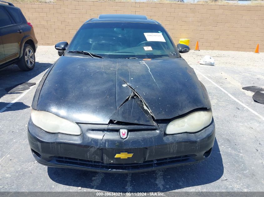 2003 Chevrolet Monte Carlo Ss VIN: 2G1WX12K739310031 Lot: 39634321