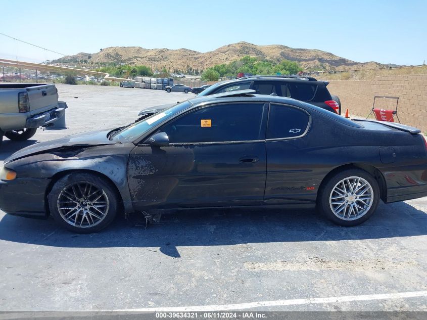 2003 Chevrolet Monte Carlo Ss VIN: 2G1WX12K739310031 Lot: 39634321