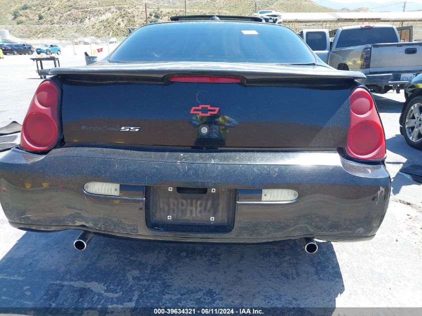 2003 Chevrolet Monte Carlo Ss VIN: 2G1WX12K739310031 Lot: 39634321