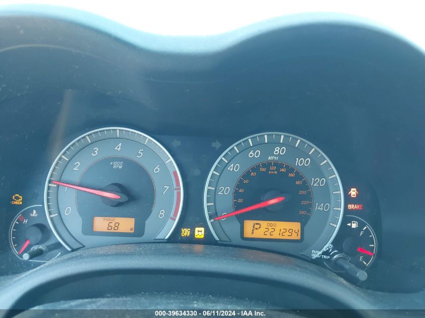 2010 Toyota Corolla S VIN: 2T1BU4EE8AC465822 Lot: 39634330