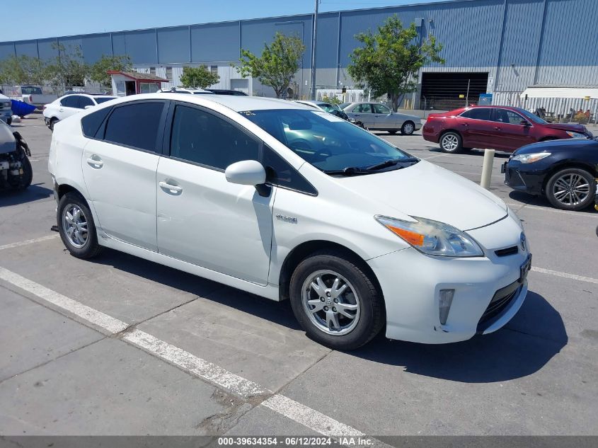 2014 Toyota Prius Three VIN: JTDKN3DU4E1799999 Lot: 39634354