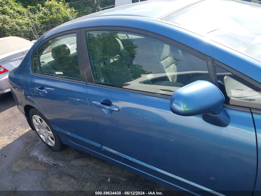 2008 Honda Civic Lx VIN: 1HGFA16528L100435 Lot: 39634430