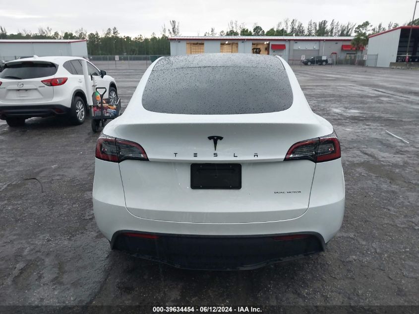 2023 Tesla Model Y Awd/Long Range Dual Motor All-Wheel Drive VIN: 7SAYGDEE6PA195009 Lot: 39634454