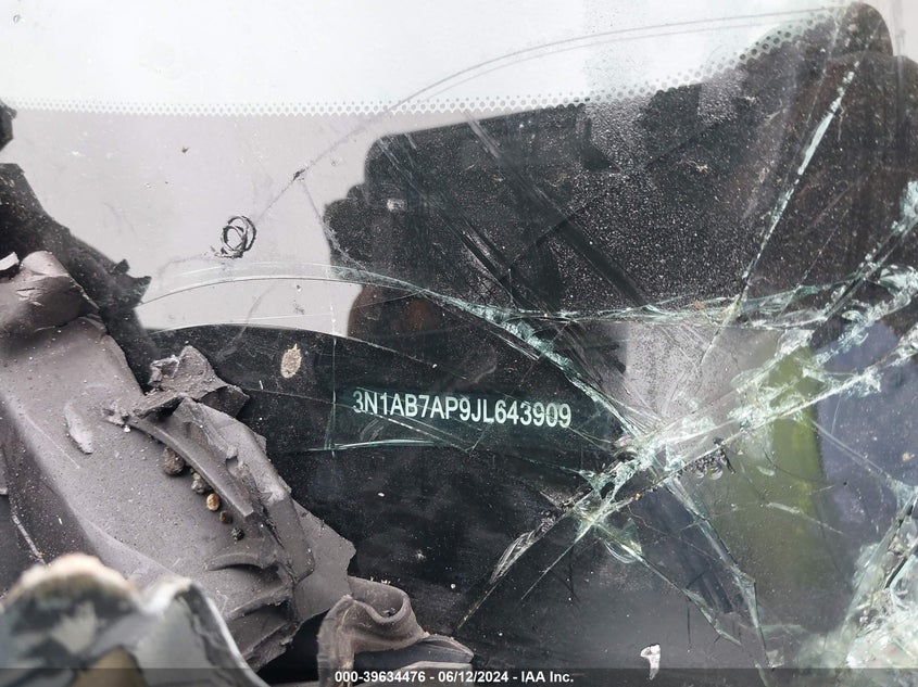 2018 Nissan Sentra Sv VIN: 3N1AB7AP9JL643909 Lot: 39634476