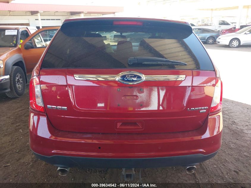 2013 Ford Edge Limited VIN: 2FMDK4KC4DBA56520 Lot: 39634542