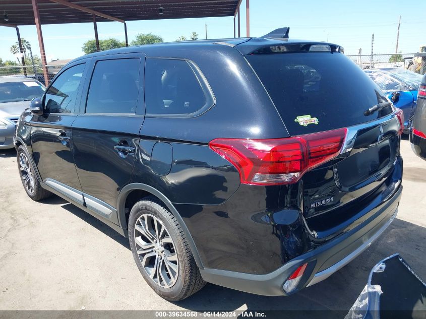 2017 Mitsubishi Outlander Se VIN: JA4AD3A36HZ068226 Lot: 39634568