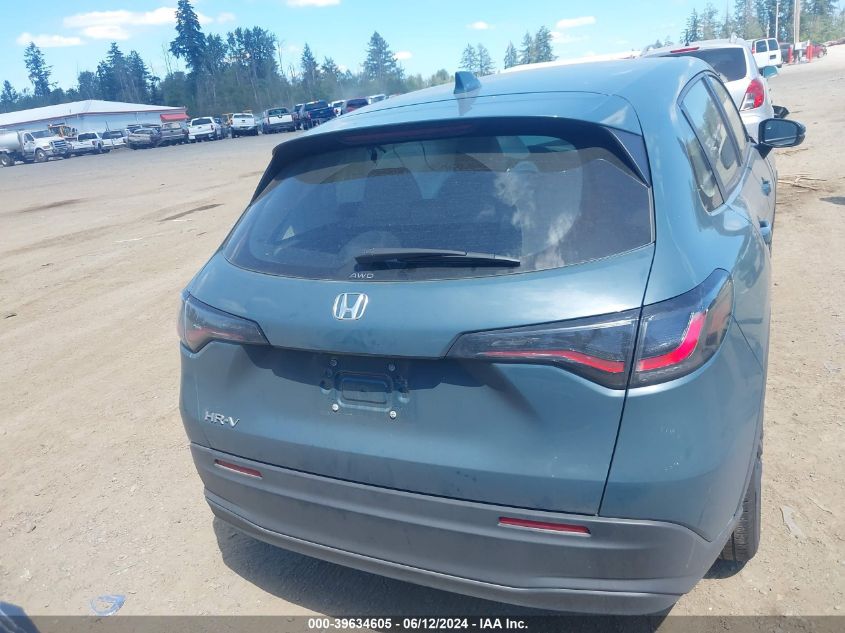 2024 Honda Hr-V Awd Lx VIN: 3CZRZ2H38RM724188 Lot: 39634605