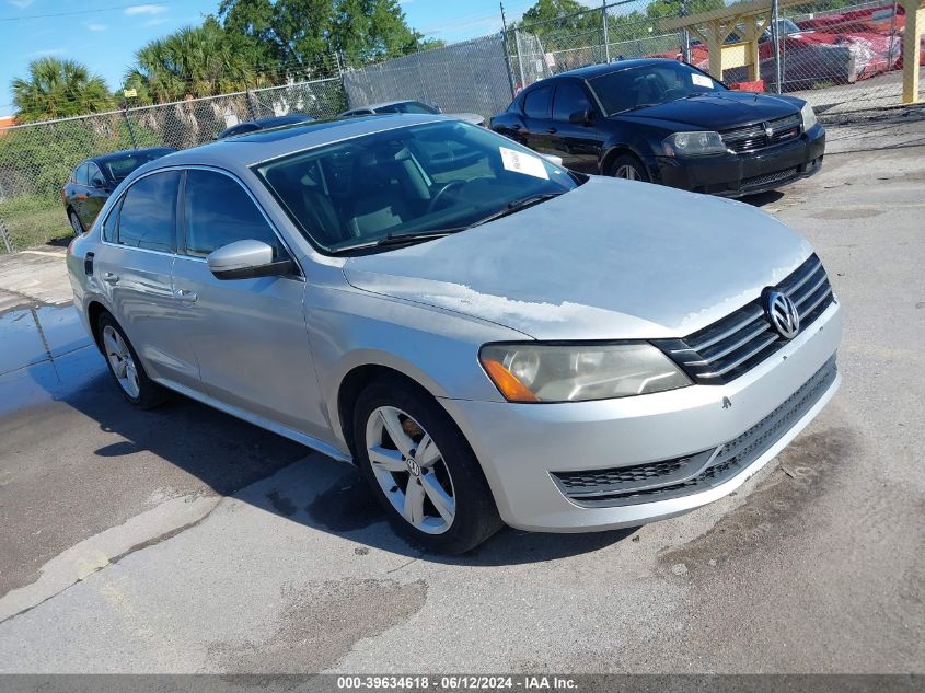 2013 Volkswagen Passat 2.5L Se VIN: 1VWBH7A35DC062272 Lot: 39634618