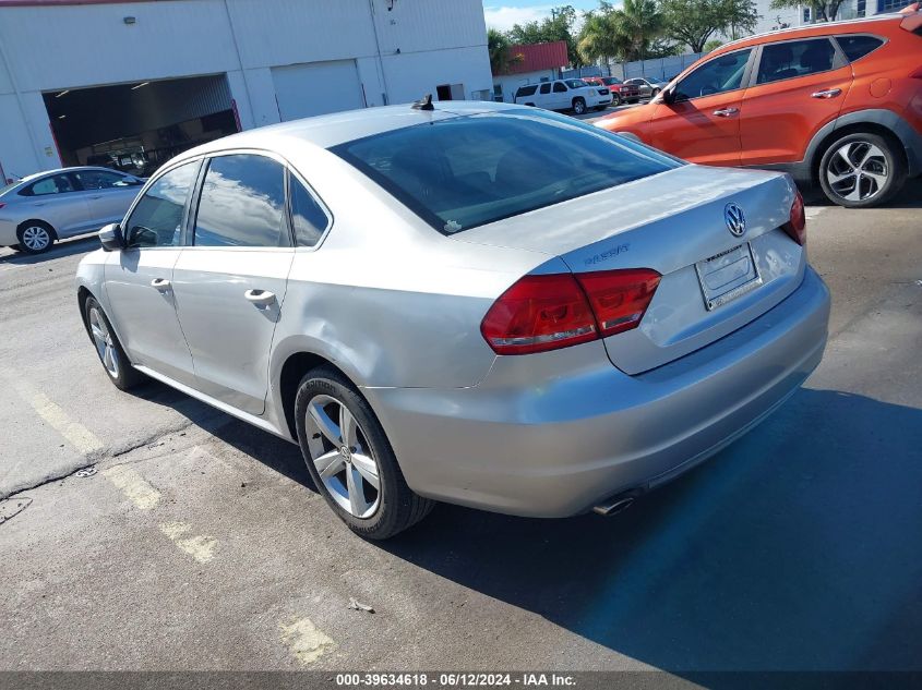 2013 Volkswagen Passat 2.5L Se VIN: 1VWBH7A35DC062272 Lot: 39634618