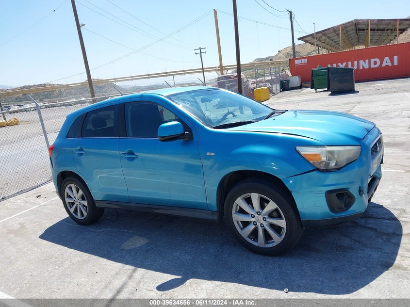 2013 Mitsubishi Outlander Sport Se VIN: 4A4AP4AUXDE009718 Lot: 39634656