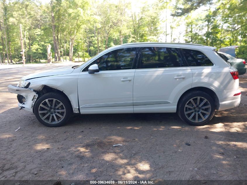 2017 Audi Q7 3.0T Premium VIN: WA1LAAF73HD034369 Lot: 39634659