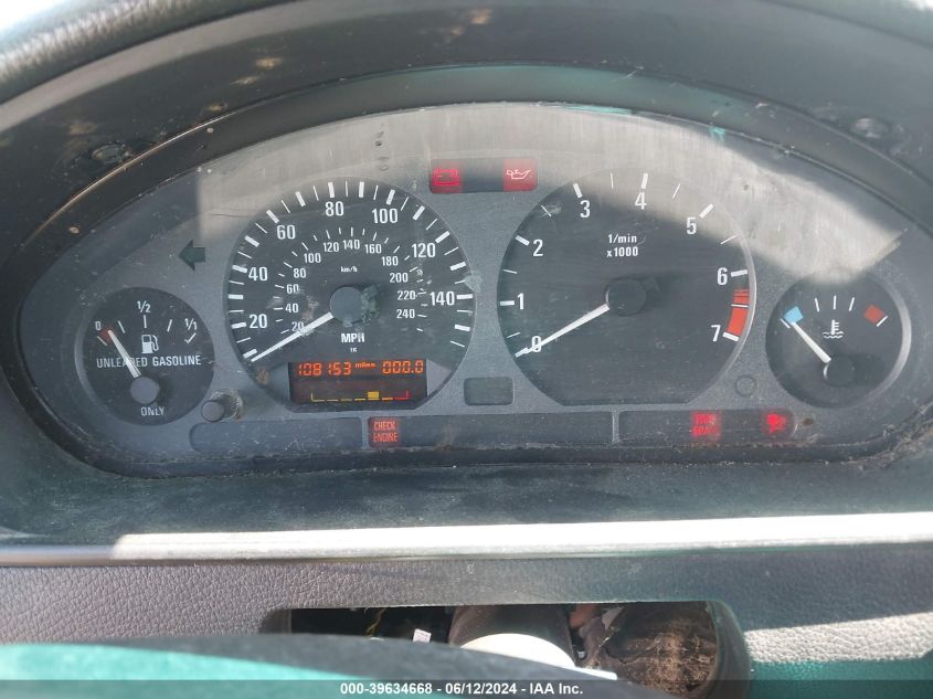 1996 BMW 318 Ti VIN: WBACG7320TAS96843 Lot: 39634668