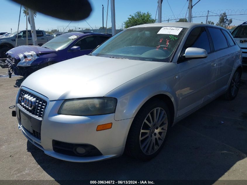 2007 Audi A3 2.0T VIN: WAUHF78P17A012624 Lot: 39634672