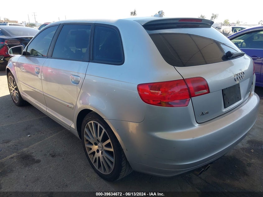 2007 Audi A3 2.0T VIN: WAUHF78P17A012624 Lot: 39634672