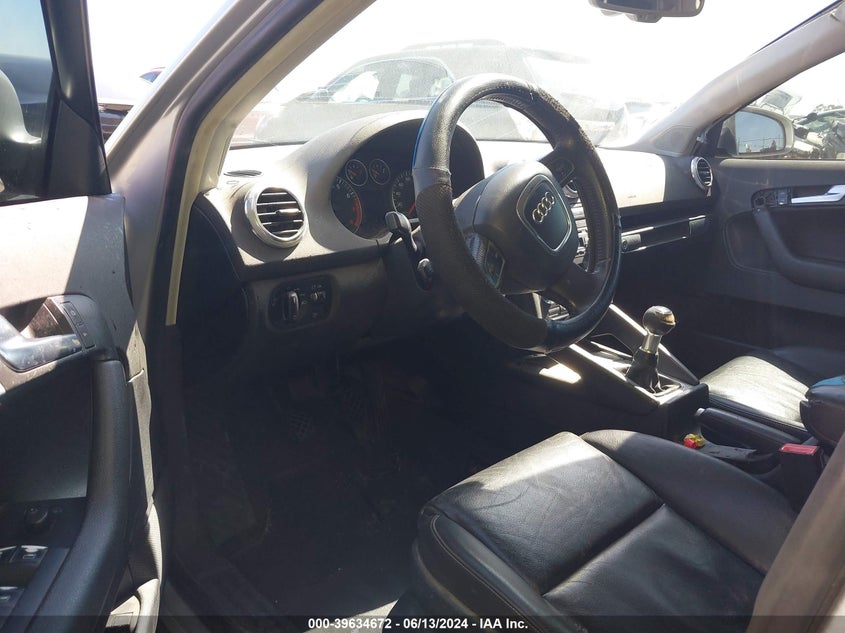 2007 Audi A3 2.0T VIN: WAUHF78P17A012624 Lot: 39634672