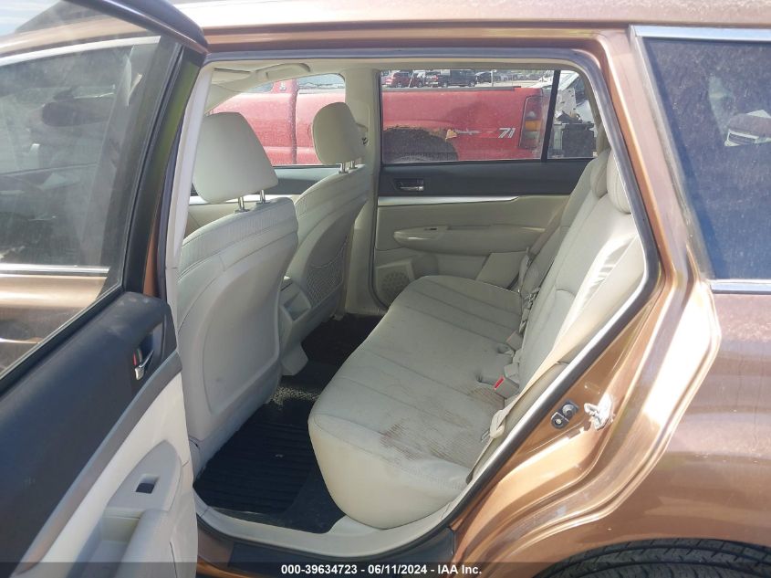 2011 Subaru Outback 2.5I Premium VIN: 4S4BRCGC7B3320722 Lot: 39634723