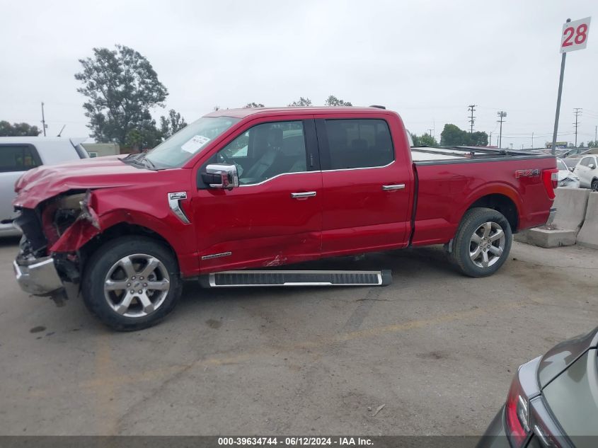 2022 Ford F-150 Lariat VIN: 1FTFW1ED7NFB64182 Lot: 39634744